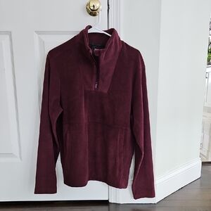 Burgundy Quarter-Zip Pullover